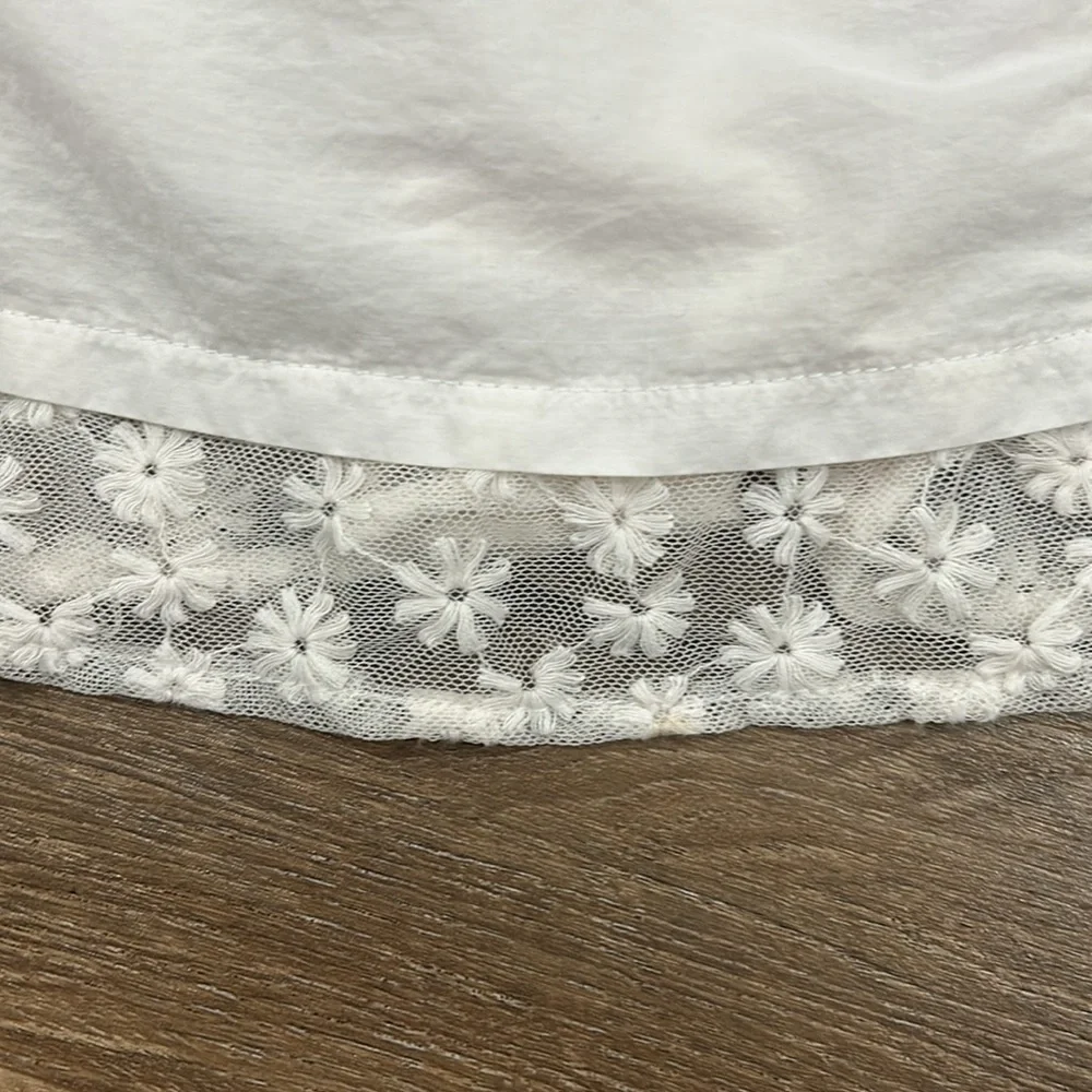 Abercrombie Girls Dress Sleeveless White Floral Boho Bohemian look embroidered - Picture 5 of 14